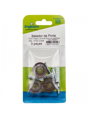 Batedor de Porta em PVC Cristal