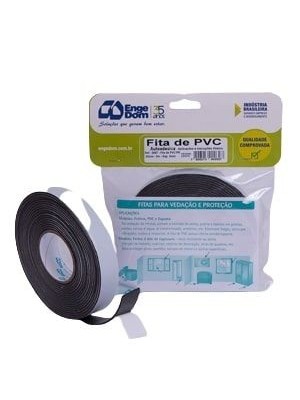 Fita de PVC  Preta Autoadesiva 