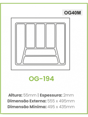 Organizador de Talheres OG-194 - FERGRAF