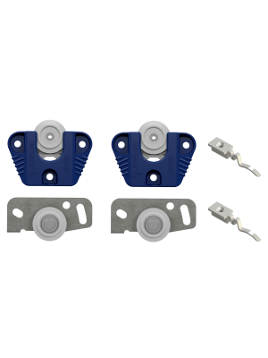 Sistema deslizante JP 25 para portas de 15mm - 20mm Kit   
