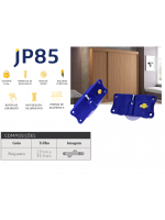Sistema deslizante JP 85 embutir para portas de 15mm - 20mm Kit   
