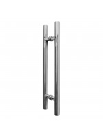 Puxador Cilíndrico (25mm) Inox Escovado - Duplo