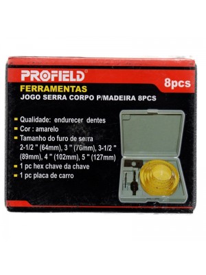 Jogo Serra Copo para Madeira 8 peças