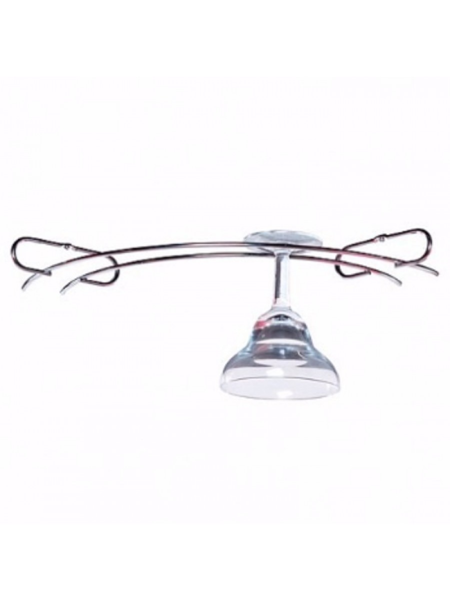 Porta Taças Curvo 360mm Cromado